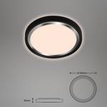 LED-Deckenleuchte Kahiko Polycarbonat - 1-flammig - Schwarz