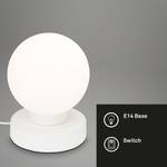Lampe Pulu Verre opalin / Fer - 1 ampoule - Blanc