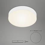 LED-plafondlamp Flame I polycarbonaat/ijzer - 1 lichtbron - Wit - Diameter: 21 cm