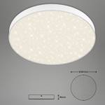 LED-plafondlamp Flame Star I polycarbonaat/ijzer - 1 lichtbron - Wit - Diameter: 39 cm