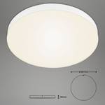 LED-plafondlamp Flame I polycarbonaat/ijzer - 1 lichtbron - Wit - Diameter: 39 cm