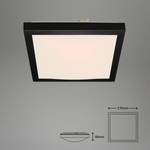 LED-Deckenleuchte Fledo Polycarbonat / Eisen - 1-flammig - Schwarz