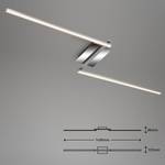 LED-plafondlamp Staff II polycarbonaat/ijzer - 1 lichtbron