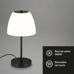 LED-tafellamp Masa opaalglas/ijzer - 1 lichtbron - Zwart