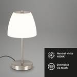 LED-tafellamp Masa opaalglas/ijzer - 1 lichtbron - Zilver