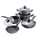 Batterie de cuisine Bradyville (8 élém.) Aluminium - Anthracite - ø 24 cm