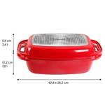 Cocotte XXL avec couvercle Hankinson Aluminium - Rouge rubis - Rouge