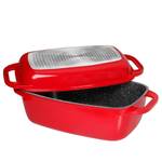 Cocotte XXL avec couvercle Hankinson Aluminium - Rouge rubis - Rouge