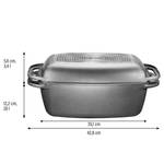 Cocotte XXL avec couvercle Hankinson Aluminium - Anthracite - Noir