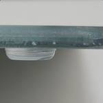Glazen snijplank STONELINE (2-delig) gehard glas / breukvast / PVC medical - Stoneline