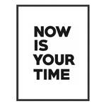Tableau déco Your time Hêtre massif / Plexiglas - 63 x 83 cm