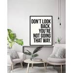 Bild Dont look Back.. Buche massiv / Plexiglas - 63 x 83 cm