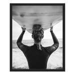 Poster con cornice Ready to surf Faggio massello / Plexiglas - 43 x 53 cm