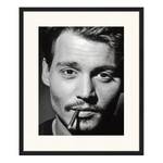 Bild Johnny Depp Buche massiv / Plexiglas - 53 x 63 cm