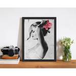 Bild Kate Moss IV Buche massiv / Plexiglas - 33 x 43 cm