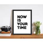 Tableau déco Your time Hêtre massif / Plexiglas - 73 x 93 cm