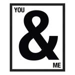 Bild You and Me Buche massiv / Plexiglas - 43 x 53 cm