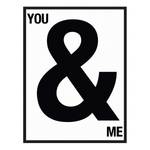 Bild You and Me Buche massiv / Plexiglas - 63 x 83 cm