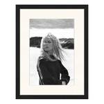 Afbeelding Brigitte Bardot massief beukenhout/plexiglas - 33 x 43 cm