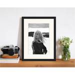 Afbeelding Brigitte Bardot massief beukenhout/plexiglas - 33 x 43 cm