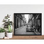 Afbeelding 1950s Chevy in Havana, Cuba massief beukenhout/plexiglas - 53 x 43 cm