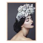 Poster con cornice Wreath of Flowers Faggio massello / Plexiglas - 63 x 83 cm