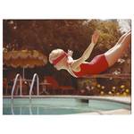 Afbeelding Balancing on diving board alu-dibond/plexiglas - 80 x 60 cm