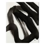 Bild Abstract black ink brush stroke Alu-Dibond / Plexiglas - 40 x 50 cm