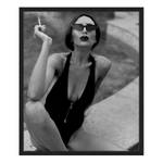 Bild Smoking I Buche massiv / Plexiglas - 53 x 63 cm