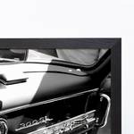Quadro A 1955 Mercedes 300SL Gullwing Faggio massello / Plexiglas - 43 x 33 cm