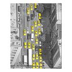 Afbeelding New York taxis from above Alu-Dibond/plexiglas - 70 x 90 cm