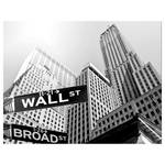 Quadro New York Wall street Alluminio Dibond - 90 x 70 cm