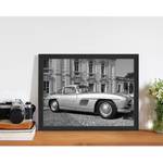 Bild Mercedes 300 sl Gullwing Buche massiv / Plexiglas - 43 x 33 cm