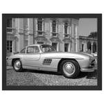 Poster cornice Mercedes 300 sl Gullwing Faggio massello / Plexiglas - 43 x 33 cm