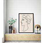 Quadro Side Portrait Inspired By Matisse Faggio massello / Plexiglas - 73 x 93 cm