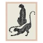 Afbeelding ChIc Leopard massief beukenhout/plexiglas - 33 x 43 cm