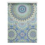 Klemfix rolgordijn Orient Patroon polyester - blauw/groen - 60 x 150 cm