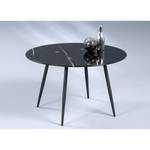 Couchtisch Medo II Glas / Metall - Marmor Schwarz Dekor / Schwarz