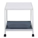 Salontafel Talsi metaal/glas - Wit