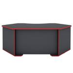 Hoekbureau Crosswoods Antracietkleurig/rood