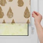 Klemfix rolgordijn Golden Drops polyester - goudkleurig - 45 x 150 cm