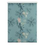 Store occultant sans perçage Aqua Floral Polyester - Bleu - 60 x 150 cm