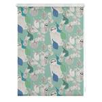 Klemmfix Rollo Sloths Polyester - Grün - 70 x 150 cm