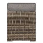 Loungeelement Bahrani aus Polyrattan Polypropylen / Polyester - Braun / Grau