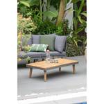 Table lounge Capilla Acacia massif / Acier - Gris / Marron