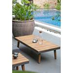 Table lounge Capilla Acacia massif / Acier - Gris / Marron