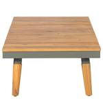 Table lounge Capilla Acacia massif / Acier - Gris / Marron