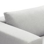 Canapé de jardin ELWAH Tissu / Aluminium - Gris clair / Noir - Largeur : 220 cm