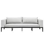 Canapé de jardin ELWAH Aluminium / Polyester - Gris / Noir - Largeur : 250 cm