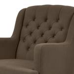 Fauteuil Allegany Tissu structuré Gohar: Marron